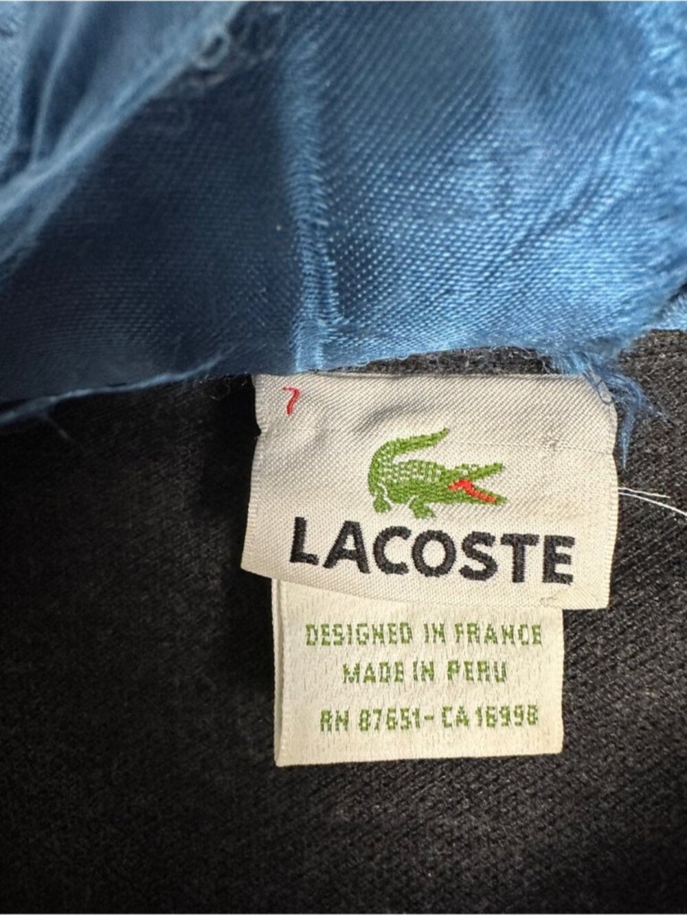 Lacoste Dark Grey Long Sleeve Cotton Polo Shirt Embroidered Crocodile Logo XL - Picture 6 of 8